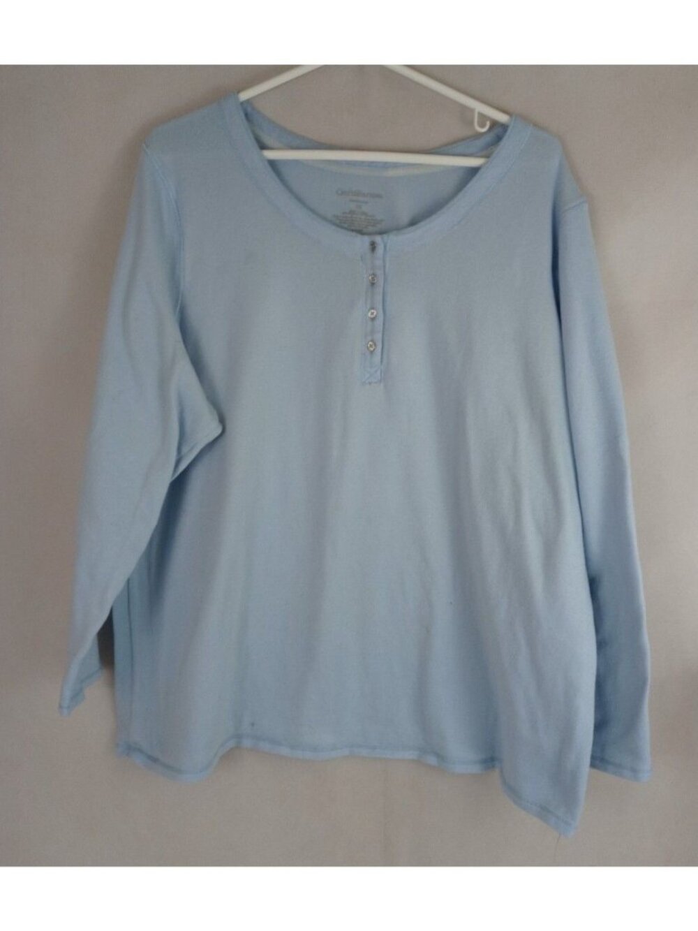 Croft & Barrow Women's Blue Long Sleeve Shirt Size 2XL